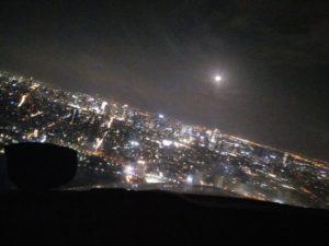 טיסת לילה מעל תל אביב