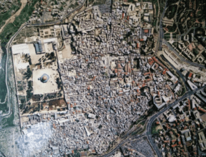 העיר העתיקה של ירושלים במבט מהאויר